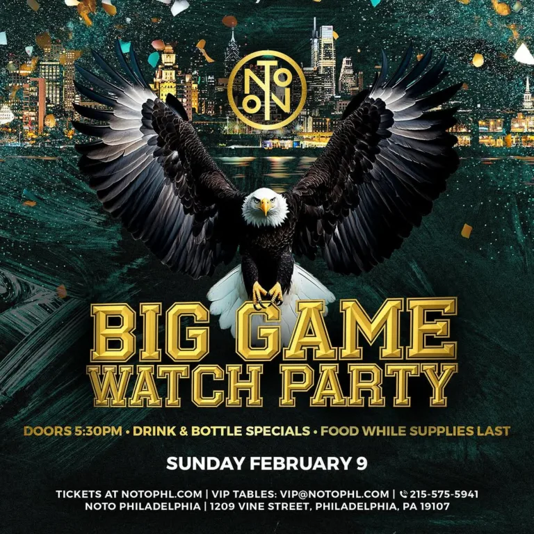 philadelphia eagles superbowl watchparty nightclub bar 2025